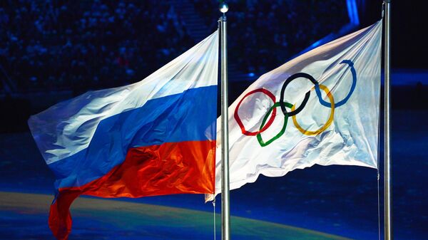 Флаги России и МОК - Sputnik Кыргызстан