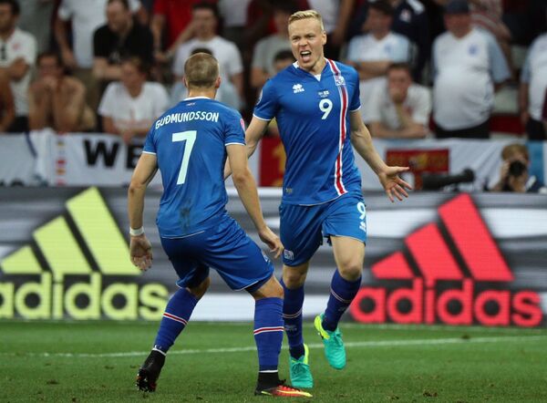 Нападающий сборной Исландии Колбейнн Сигторссон - Sputnik Кыргызстан