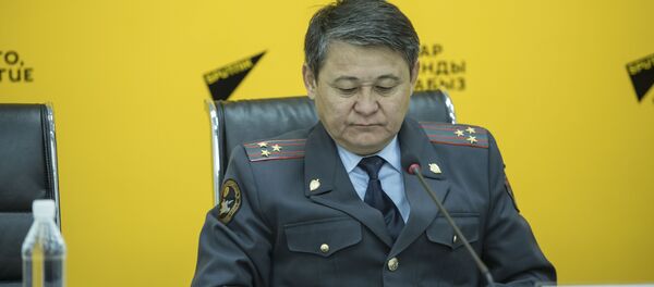Заместитель начальника Главного управления патрульной милиции МВД КР Ыманалы Саркулов. Архивное фото - Sputnik Кыргызстан