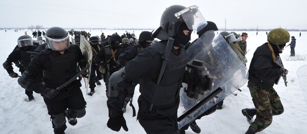 Учения в колонии №8 в селе Петровка - Sputnik Кыргызстан