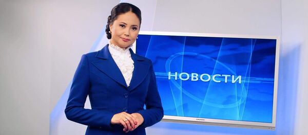 Телеведущая, диктор телеканала НТС Айнура Кабатай кызы Телеведущая, диктор телеканала НТС Айнура Кабатай кызы - Sputnik Кыргызстан