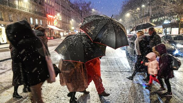 Снегопад в Париже - Sputnik Кыргызстан