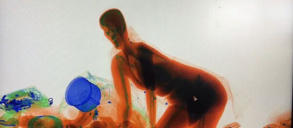 Кытай: жүргүнчү кыз буюмдарын кайтарып, чемоданга кошо түшүп алган видео тарады - Sputnik Кыргызстан