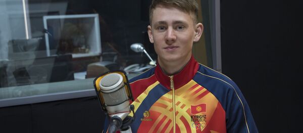 Участник зимних Олимпийских игр в Южной Корее горнолыжник Евгений Тимофеев - Sputnik Кыргызстан
