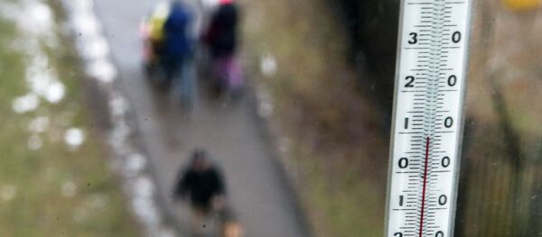 Термометр на окне квартиры. Архивное фото - Sputnik Кыргызстан