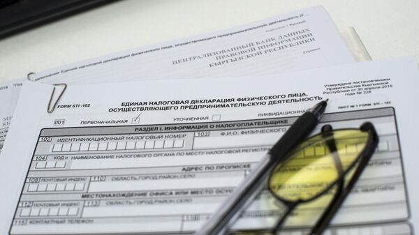 Документы для сдачи Единой налоговой декларации. Архивное фото - Sputnik Кыргызстан
