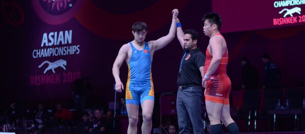 Чемпионат Азии по борьбе во Дворце спорта в Бишкеке - Sputnik Кыргызстан