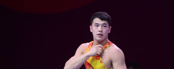 Грек-рим күрөшү боюнча белгилүү жаш балбан Акжол Махмудов. Архив - Sputnik Кыргызстан
