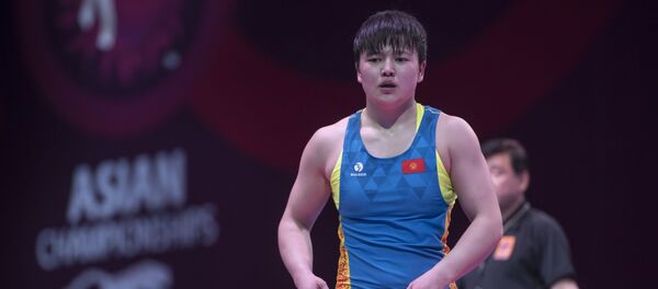 Күрөш боюнча Азия оюндарынын коло байгесинин ээси Мээрим Жуманазарова - Sputnik Кыргызстан