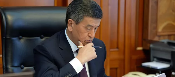 Президент Кыргызстана Сооронбай Жээнбеков Президент Кыргызстана Сооронбай Жээнбеков - Sputnik Кыргызстан