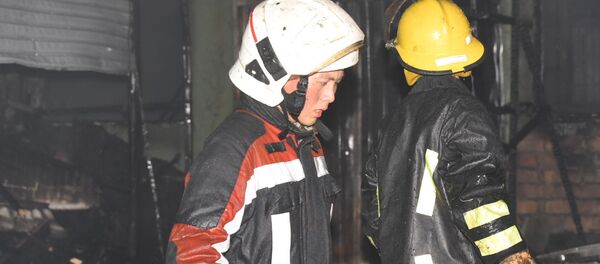 Крупный пожар на Ошском рынке Бишкека - Sputnik Кыргызстан