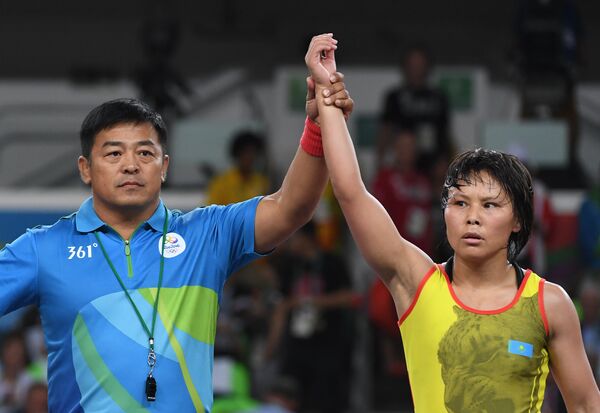 Казахстанский борец Жылдыз Эшимова - Sputnik Кыргызстан