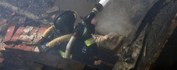 Пожар в центре Москвы - Sputnik Кыргызстан