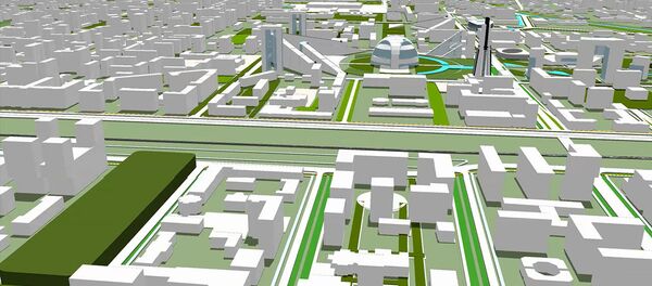 Как может измениться центр Бишкека: 3D-эскиз - Sputnik Кыргызстан