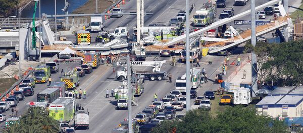 АКШнын Флорида штатындагы Майами шаарында эл аралык университеттин аймагына курулган көпүрө - Sputnik Кыргызстан