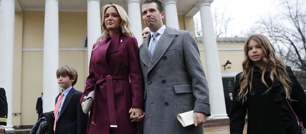 Сын президента США Дональд Трамп-младший со своей женой Ванессой. Архивное фото - Sputnik Кыргызстан