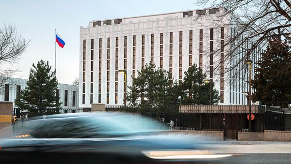 Посольство Российской Федерации в Вашингтоне. Архивное фото - Sputnik Кыргызстан