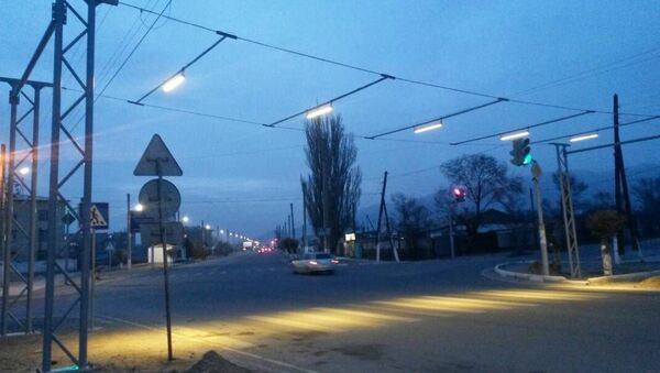 Установка пешеходных переходов с подсветкой в Балыкчи - Sputnik Кыргызстан