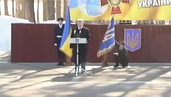 Солдат упал во время выступления Порошенко — видео - Sputnik Кыргызстан