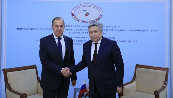 Встреча главы МИД КР Эрлана Абдылдаева с Сергеем Лавровым - Sputnik Кыргызстан