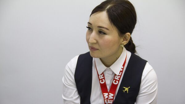 Бортпроводница авиакомпании Tez Jet 1 Назгуль Жундубаева - Sputnik Кыргызстан