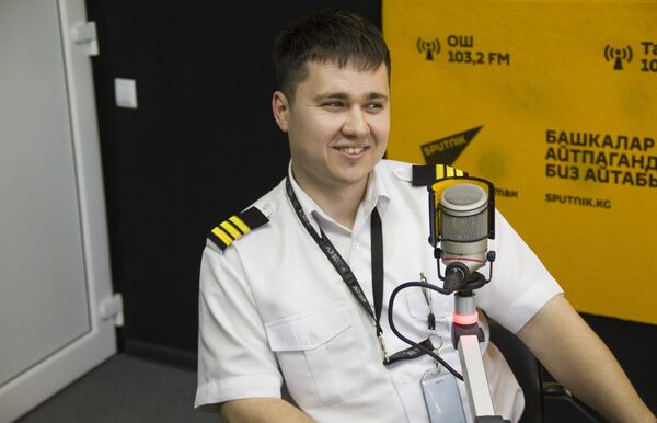 Второй пилот самолета авиакомпании Tez Jet Талгат Миндубаев - Sputnik Кыргызстан