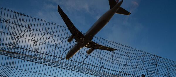 Самолет заходит на посадку. Архивное фото - Sputnik Кыргызстан