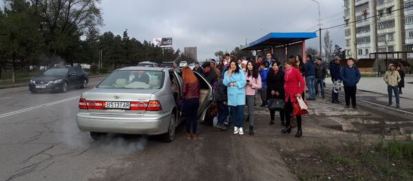 Забастовка водителей маршруток в Бишкеке - Sputnik Кыргызстан