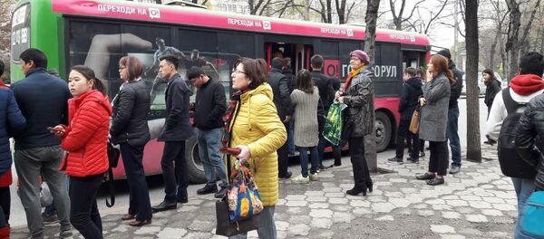 Забастовка водителей маршруток в Бишкеке - Sputnik Кыргызстан