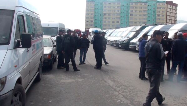 Чего требовали водители маршруток от властей — видео - Sputnik Кыргызстан