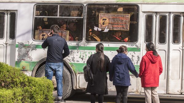 Забастовка водителей маршруток в Бишкеке - Sputnik Кыргызстан