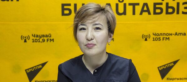 Өлбөс полк онлайн акциясын уюштуруучуларынын бири Нуриля Чолпонбаева - Sputnik Кыргызстан