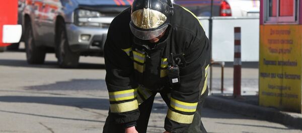 Пожар в торговом центре Персей в Москве - Sputnik Кыргызстан