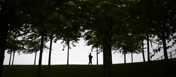 Мужчина гуляет по парку. Архивное фото - Sputnik Кыргызстан