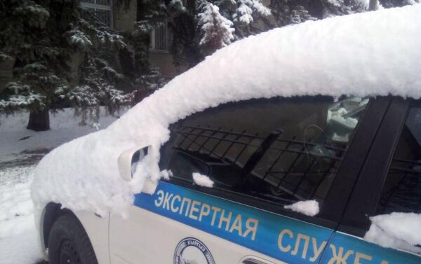 В Караколе в ночь на 11 апреля выпал снег - Sputnik Кыргызстан