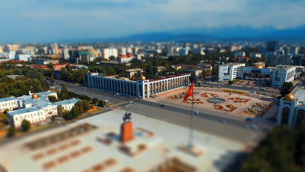 Вид на площадь Ала-Тоо в центре Бишкека - Sputnik Кыргызстан