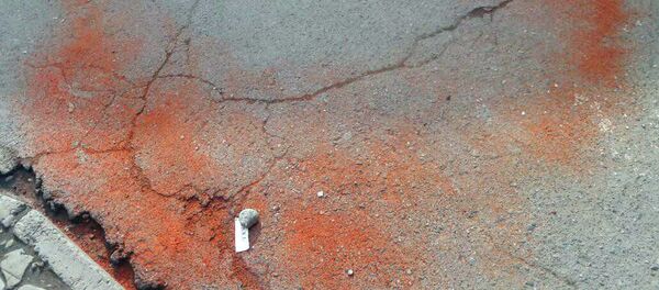 Странные круги из молотого перца на территории мини-рынка Кыял на Ошском базаре Странные круги из молотого перца на территории мини-рынка Кыял на Ошском базаре - Sputnik Кыргызстан