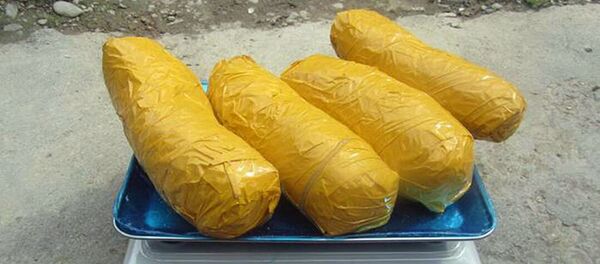 Найденные 4 килограмма 433 грамма опия у задержанного 42-летнего жителя Кара-Сууйского района Найденные 4 килограмма 433 грамма опия у задержанного 42-летнего жителя Кара-Сууйского района - Sputnik Кыргызстан