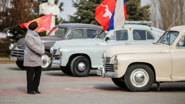 Автопробег Победа - одна на всех в Волгограде - Sputnik Кыргызстан