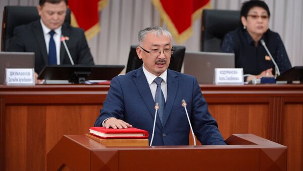 Председатель ГК промышленности, энергетики и недропользования КР Улан Рыскулов - Sputnik Кыргызстан