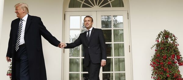 Визит президента Франции Эммануэля Макрона в США Визит президента Франции Эммануэля Макрона в США - Sputnik Кыргызстан