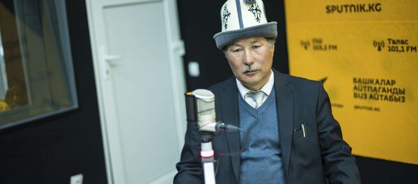 Балдар жазуучусу Аман Кармышаков маек учурунда - Sputnik Кыргызстан