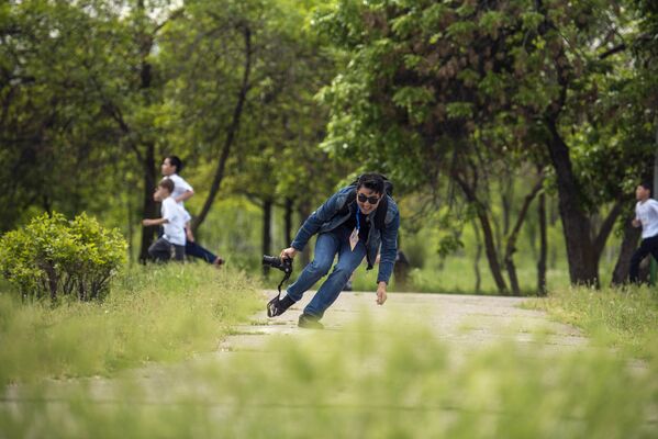 Детский забег Fun Run  в парке Победы - Sputnik Кыргызстан