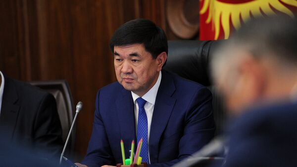 Премьер-министр КО Мухаммедкалый Абылгазиев. Архивное фото - Sputnik Кыргызстан