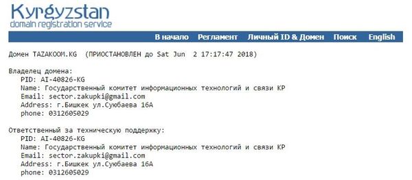 Сайт службы регистрации доменов в Кыргызстане - Sputnik Кыргызстан