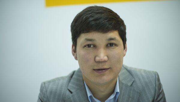 КРдин волейбол федерациясынын чабуулчусу Талгат Чалмашбеков - Sputnik Кыргызстан
