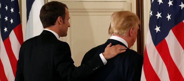 Визит президента Франции Эммануэля Макрона в США Визит президента Франции Эммануэля Макрона в США - Sputnik Кыргызстан