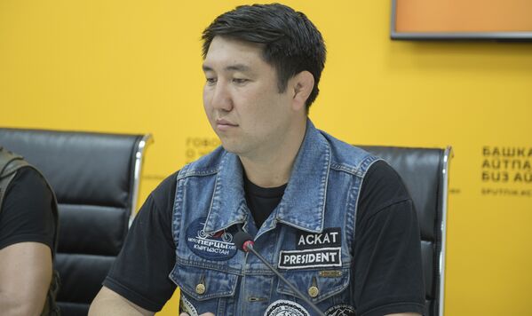 Председатель Сообщества мотоциклистов Кыргызстана Аскат Сейитбеков - Sputnik Кыргызстан