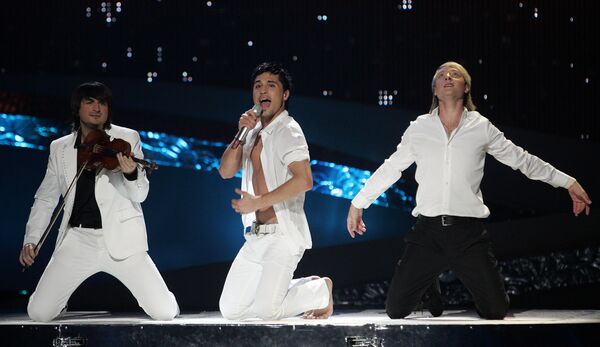 Российский певец Дима Билан в Евровидении 2006 - Sputnik Кыргызстан