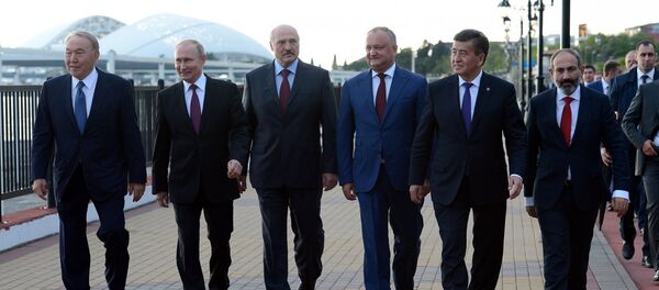 Заседание Высшего Евразийского экономического совета в Сочи Заседание Высшего Евразийского экономического совета в Сочи - Sputnik Кыргызстан